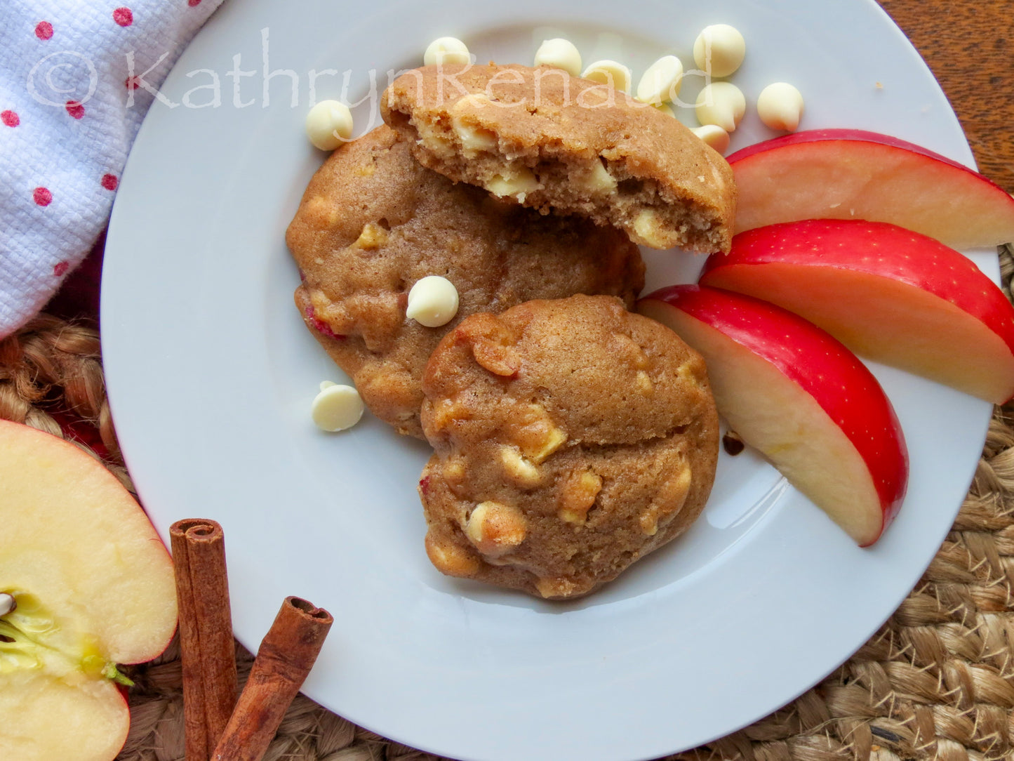 Apple Cinnamon White Chocolate Chip Cookies Set 2