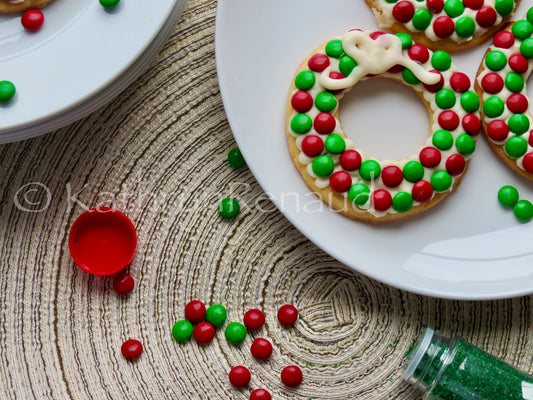 Christmas Wreath Sugar Cookies Set 5