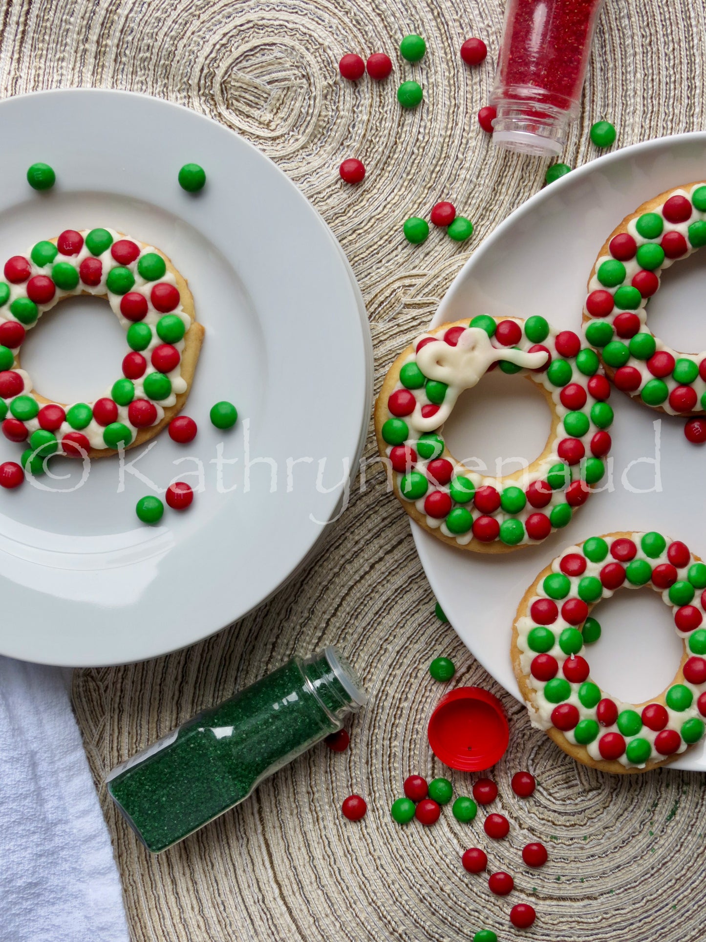 Christmas Wreath Sugar Cookies Set 5