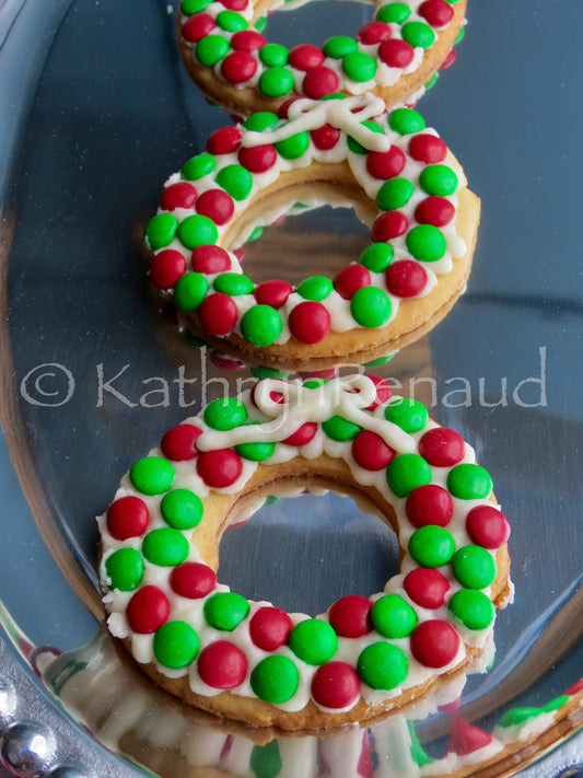 Christmas Wreath Sugar Cookies Set 3