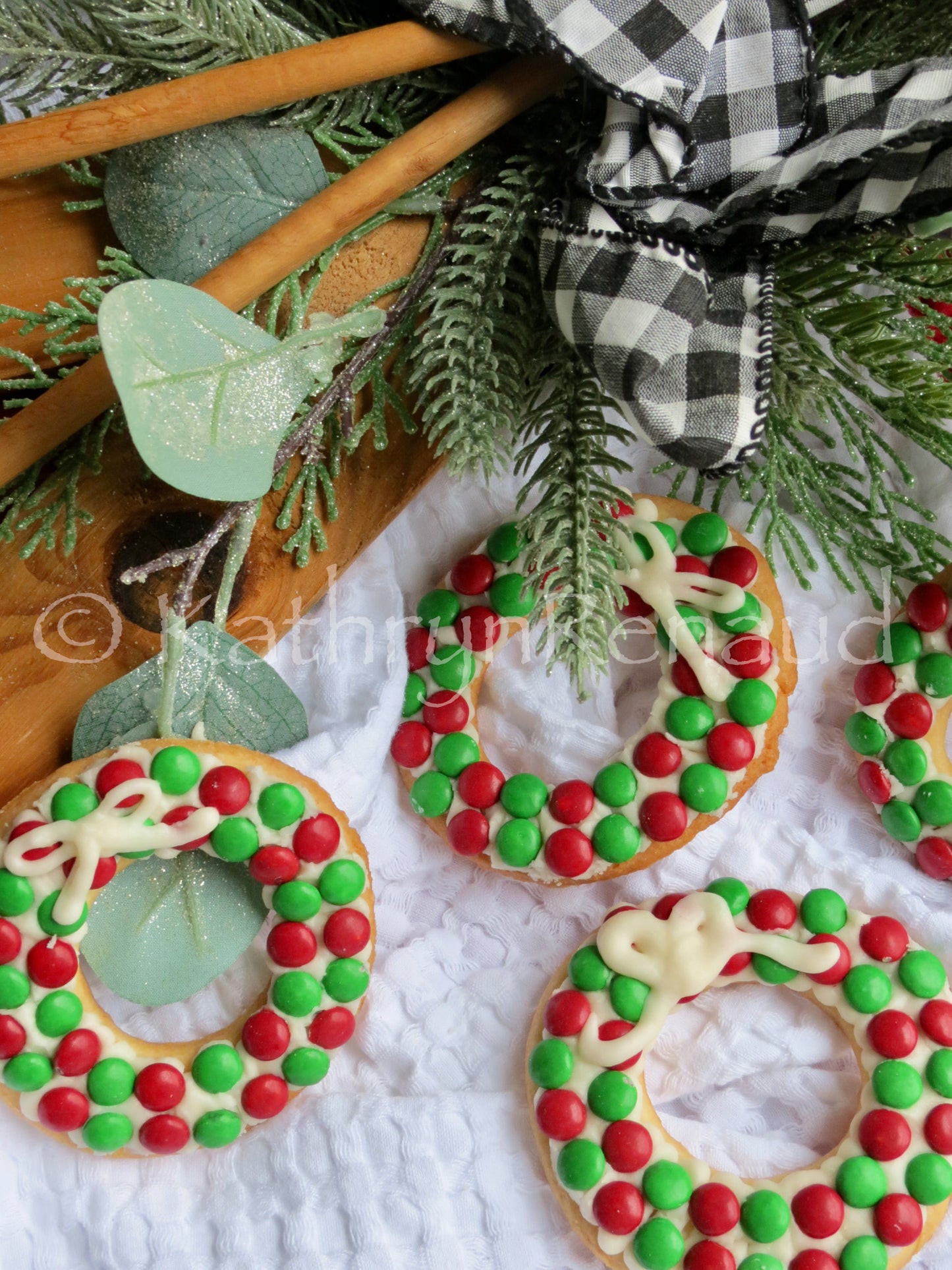 Christmas Wreath Sugar Cookies Set 2