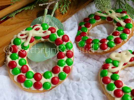 Christmas Wreath Sugar Cookies Set 2