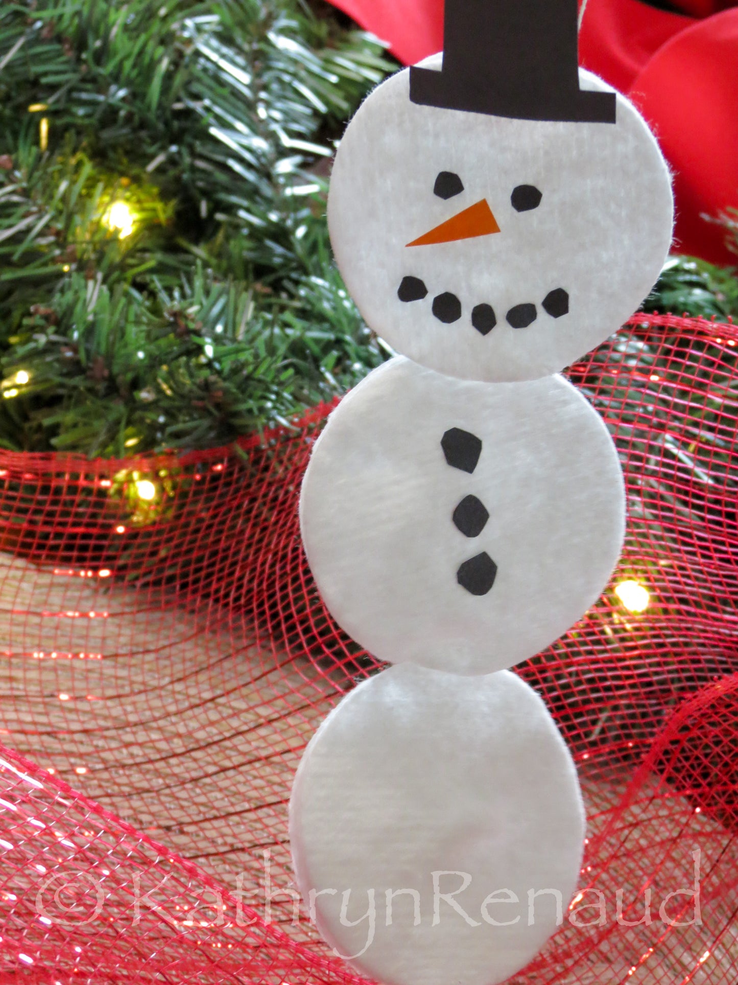 Snowman Ornament Set 6