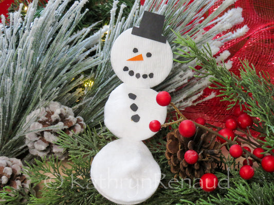 Snowman Ornament Set 4